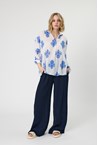 FRIULI PRINT SHIRT - wht cobalt